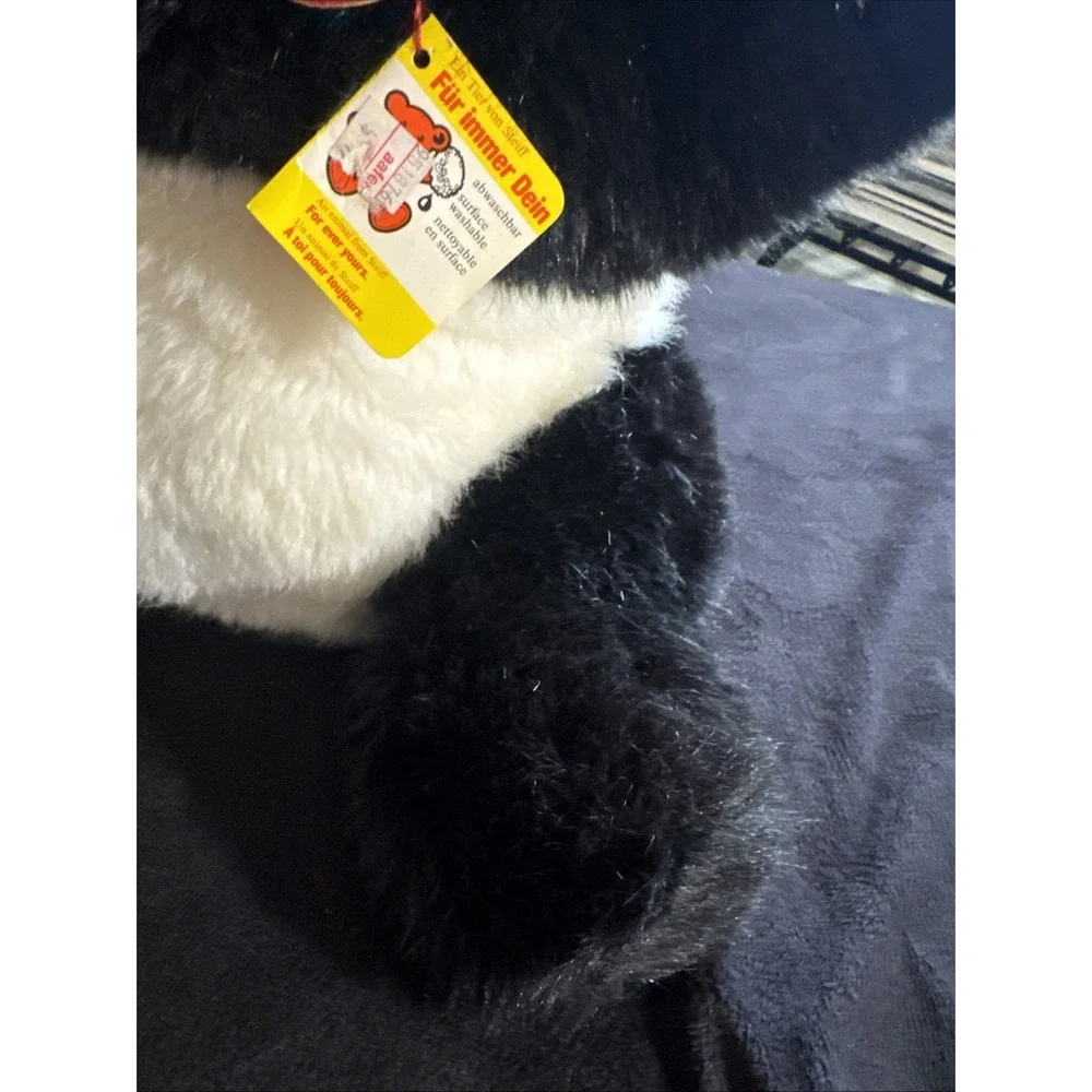 Steiff Bear Molly Panda Style Larger Size 0326/45 Signed Hans Otto Steiff VTG --